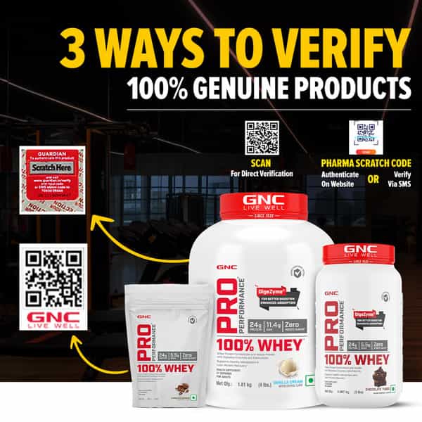 Gnc Pro Performance 100% Whey Protein Powder | 907 G | 24G Protein | 5.5B Bcaa | Chocolate Fudge