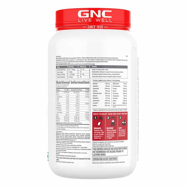 Gnc Pro Performance 100% Whey Protein Powder | 907 G | 24G Protein | 5.5B Bcaa | Chocolate Fudge