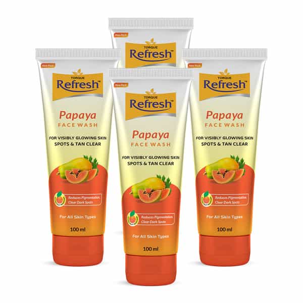 Refresh Papaya Face Wash 100Ml | Pack Of 4