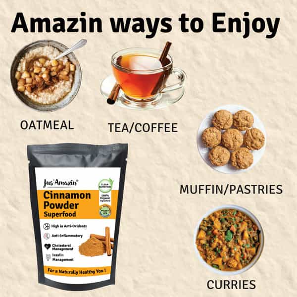 Jus Amazin Organic Cinnamon Powder (75G) Clean Nutrition Superfood