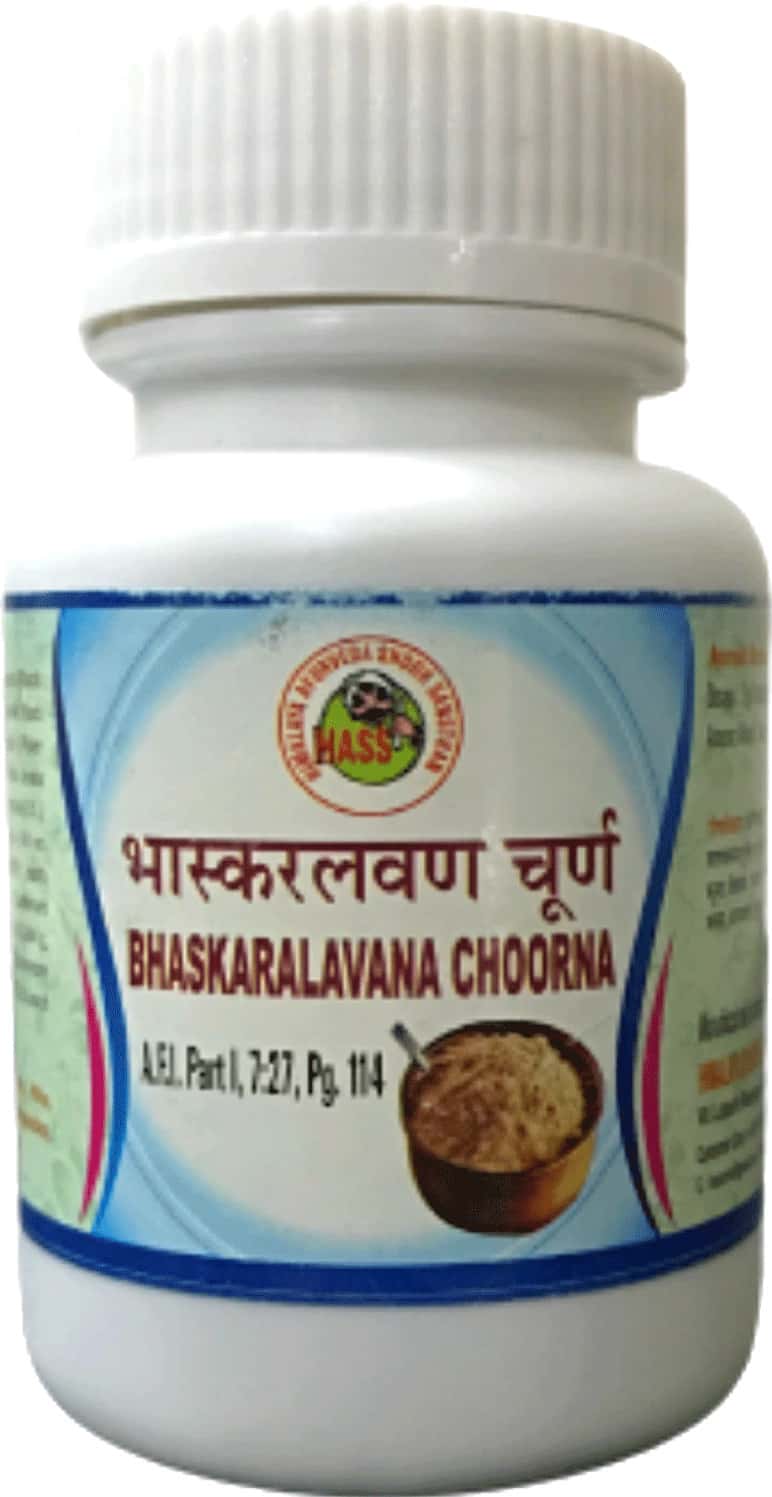 Hass Bhaskaralavana Choorna - Lavanbhaskar Churna - For Gas For Acidity For Indigestion (1x100 Gm)