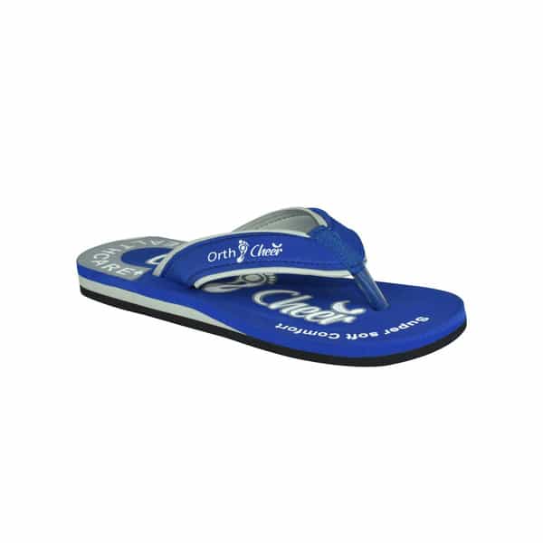 Ortho Cheer Women's Orthopedic And Diabetic Relief Super Soft Slipper | Blue | Size - 6 | 1 Pair
