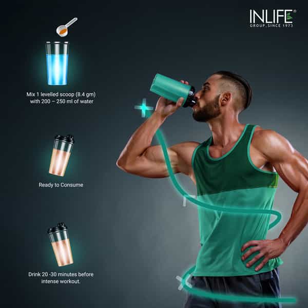 Inlife Pre-Workout Supplement Pre Workout Formula 200G (24 Servings | Watermelon)