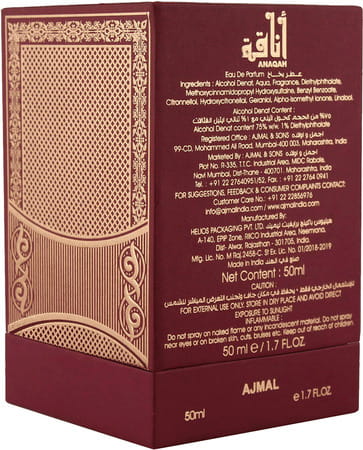 Ajmal Anaqah Eau De Parfum Unisex 50ml