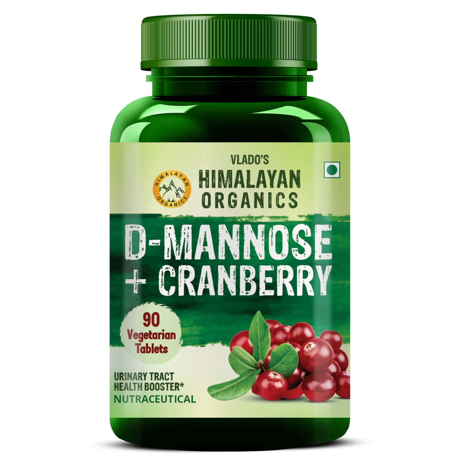 Vlado's Himalayan Organics D-mannose + Cranberry - 90 Tablets