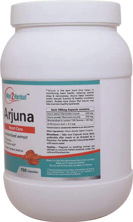 Way2herbal Arjuna Heart Care Wellness 700 Capsules Value Pack
