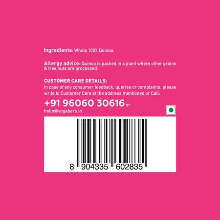 Yoga Bar Whole Quinoa Gluten Free 1Kg