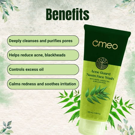 Omeo Acne Guard Neem Face Wash - 100ml