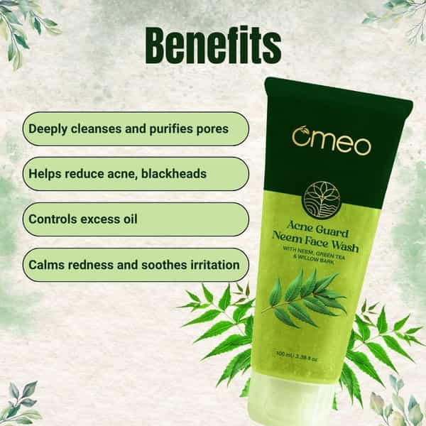 Omeo Acne Guard Neem Face Wash - 100Ml