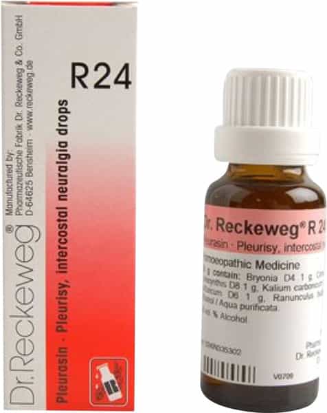 Dr. Reckeweg R 24 Pleurisy Intercostal Neuralgia Drops 22 Ml
