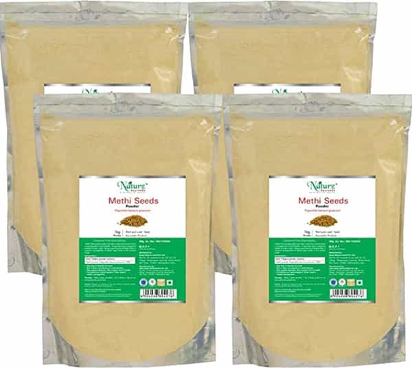 Naturz Ayurveda Methi Seed Powder - 1 Kg Value Pack Of 4