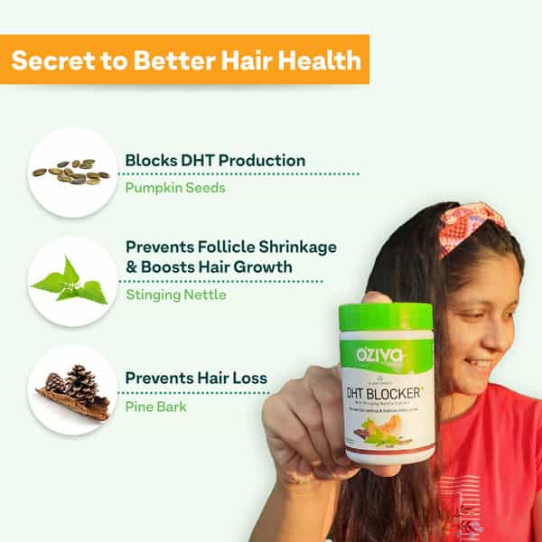 Oziva Haircare Combo: Hair Vitamins Capsules (60 No) & Dht Blocker Capsules (60 No)