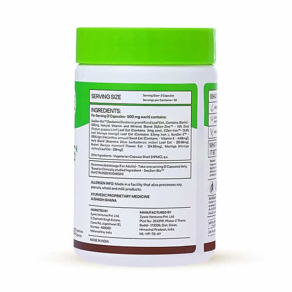 Oziva Haircare Combo: Hair Vitamins Capsules (60 No) & Dht Blocker Capsules (60 No)