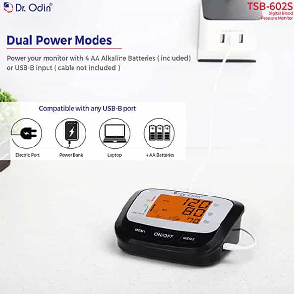 Dr. Odin Digital Blood Pressure Monitor (Black)-Tsb-602S