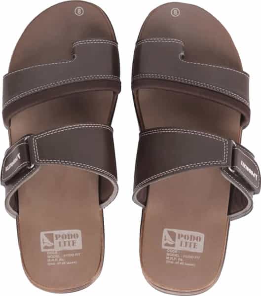 Podolite 408 Podo Fit Gents Brown Size 8 Slippers 1