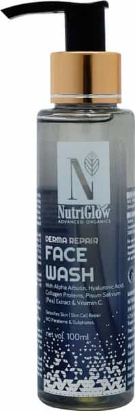 Nutriglow Advanced Organics Derma Repair Face Wash | Skin Lighting Face Wash 100Ml