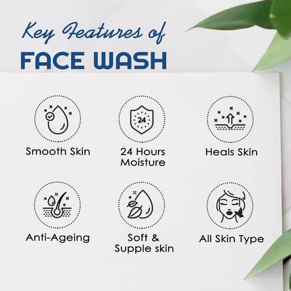 Nutriglow Advanced Organics Derma Repair Face Wash | Skin Lighting Face Wash 100Ml