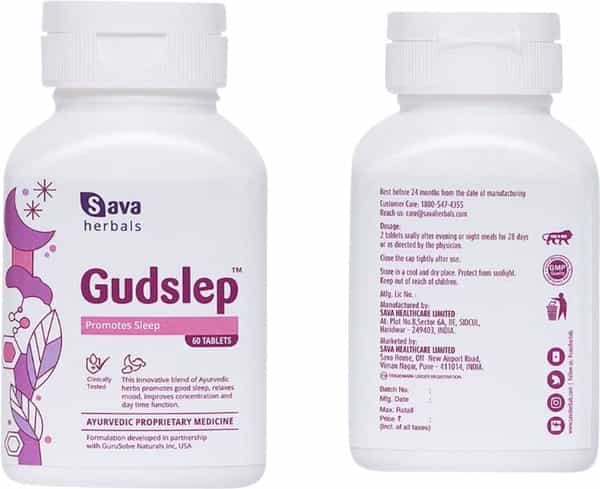 Gudslep Promotes Sleep 60 Tabs