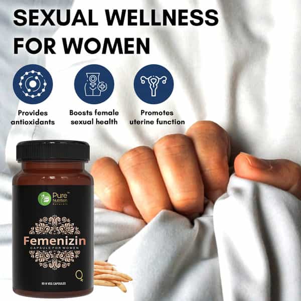 Pure Nutrition Femenizin | Vitality Supplement For Women | For Improved Libido | 60 Veg Capsules