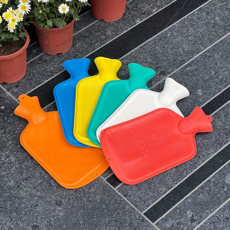 Dr. Odin Hot Water Bag (1.75 Litre) Non Electric Leakproof Hot Water Bottle For Body Pain (Orange)