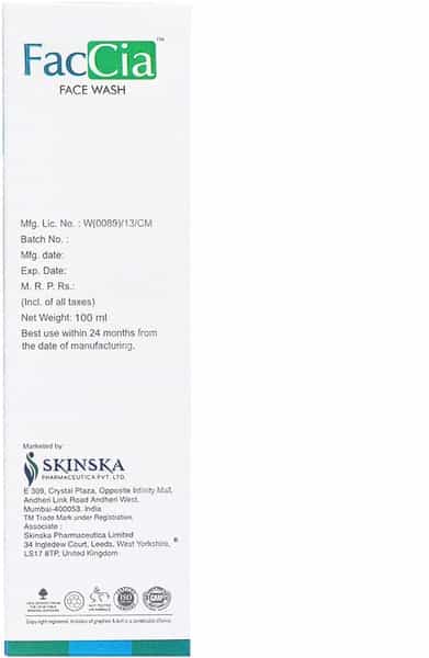 Skinska Faccia Facewash - 100Ml