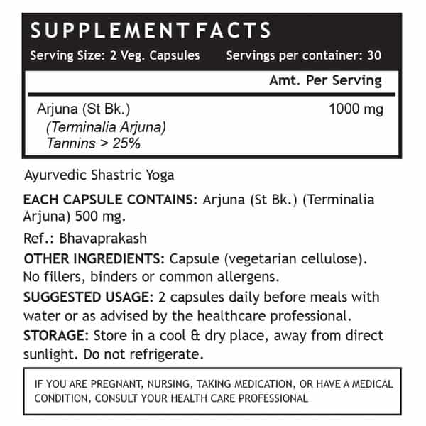 Inlife Arjuna Extract 60-Veg Capsules (500 Mg) (2 Pack) (2 X 60 No)