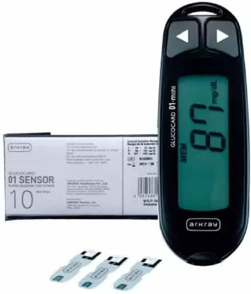 Arkray Max Glucocard 01-Mini Glucometer (Black)