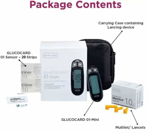 Arkray Max Glucocard 01-Mini Glucometer (Black)