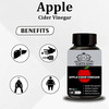 Earth King Apple Cider Vinegar Capsule Support Weight Management - 500Mg 60 Veg Capsules (2 Pack)
