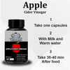 Earth King Apple Cider Vinegar Capsule Support Weight Management - 500Mg 60 Veg Capsules (2 Pack)