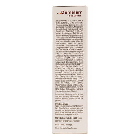 Demelan Face Wash For Normal & Oily Skin 100ml