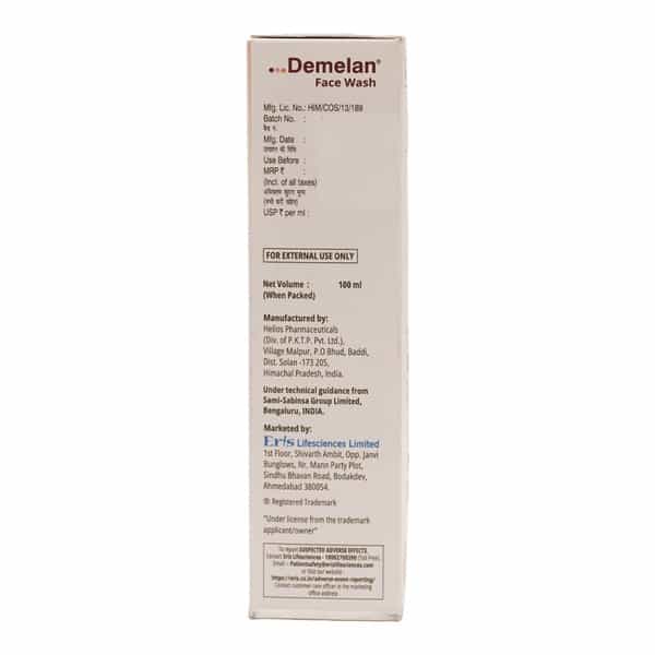 Demelan | Face Wash | Normal & Oily Skin | 100 Ml