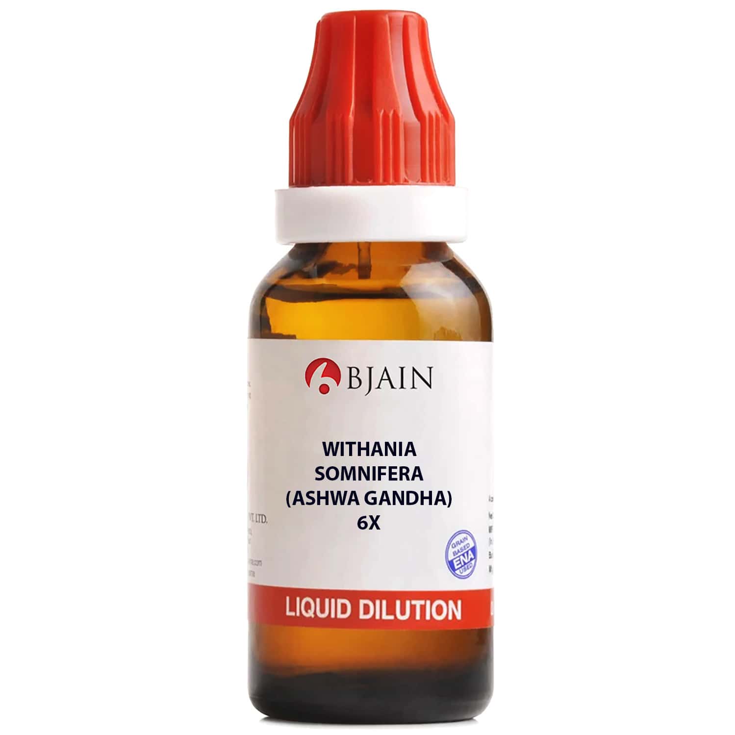 Bjain Withania Somnifera (ashwa- Gandha) 6x Homeopathic Liquid Dilution | 30ml