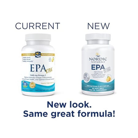 Nordic Naturals Epa Xtra 1640 Mg Omega-3 Fish Oil With Epa & Dha Supplement 60 Softgels
