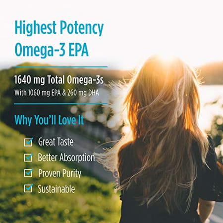Nordic Naturals Epa Xtra 1640 Mg Omega-3 Fish Oil With Epa & Dha Supplement 60 Softgels