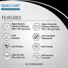 Quarant 3 Ply Black Surgical Face Mask With Adjustable Nose Pin Uv Sterilized - Pack Of 100