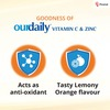Ourdaily Vitamin C ( 500Mg ) & Zinc Chewable Tablets-Builds Immunity - Lemony Orange- 15 Tablets