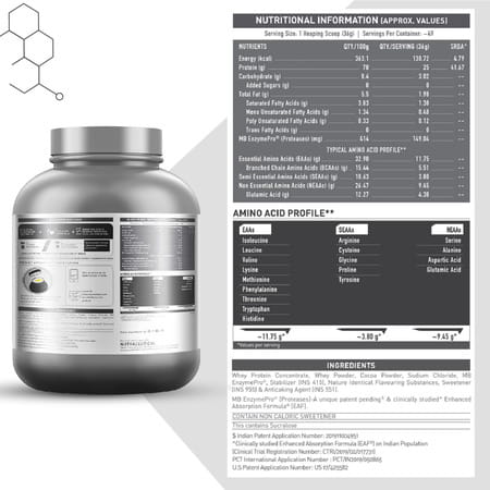 Muscleblaze Biozyme Performance Whey Protein (Rich Chocolate | 1.75 Kg / 3.85 Lb)