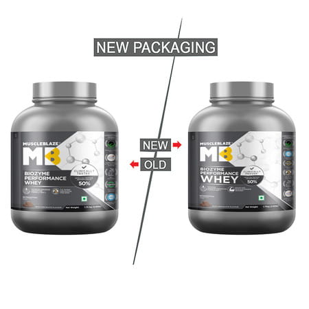 Muscleblaze Biozyme Performance Whey Protein (Rich Chocolate | 1.75 Kg / 3.85 Lb)