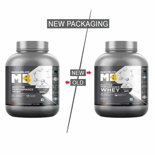 Muscleblaze Biozyme Performance Whey Protein (Rich Chocolate | 1.75 Kg / 3.85 Lb)