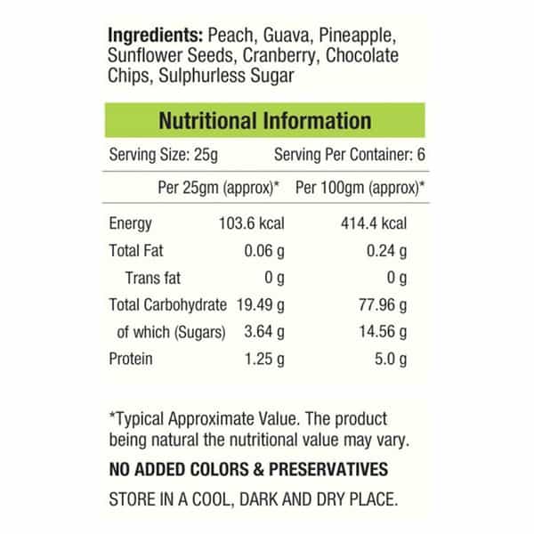 Nourishvitals Seed & Fruit Mix - Fruit Fusion - Breakfast / Snacks Trail Mix 150 Gm