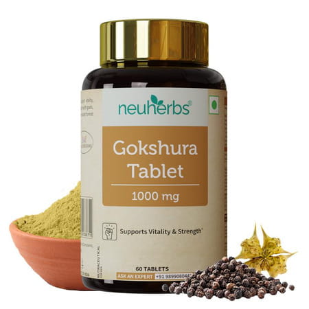 Neuherbs Gokshura 60 Tablets To Support Energy & Strength | Energy Booster Supplement