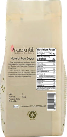 Praakritik Natural Raw Sugar 500 G