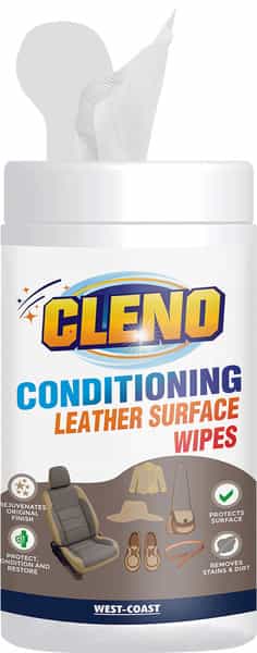 Cleno Conditioning Leather Surface Wet Wipes 50 Wipes