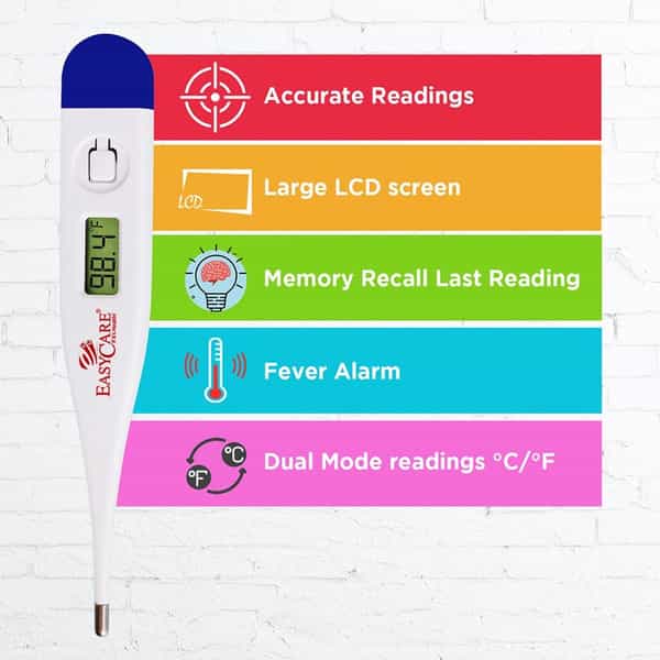 Easycare Rigid Ec5004 Digital Thermometer 1 Number