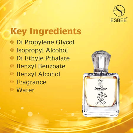 Esbee Sublime Eau De Parfum - Long Lasting Unisex Premium Perfume | Up To 10 Hours Wear - 100Ml