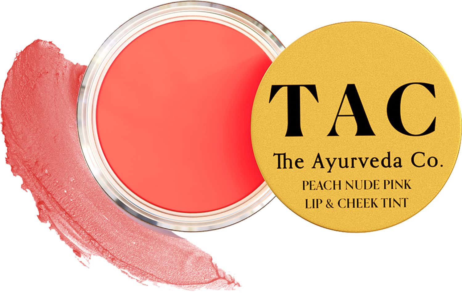 Tac - The Ayurveda Co.Lip & Cheek Tint Blush With Peach Cocoa & Coconut Oil - 10 Gm