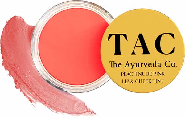 Tac - The Ayurveda Co.lip & Cheek Tint Blush With Peach Cocoa & Coconut Oil - 10 Gm