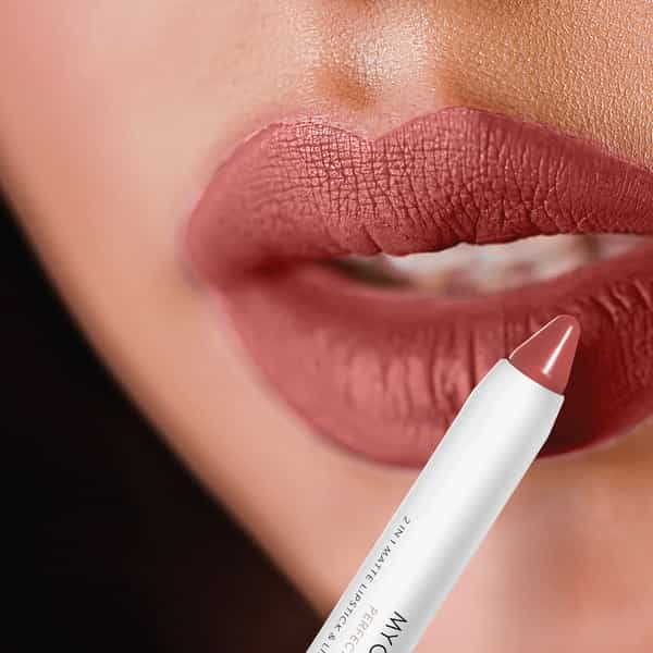 Myglamm Perfect Curves Matte Lip Crayon-Spice It Up