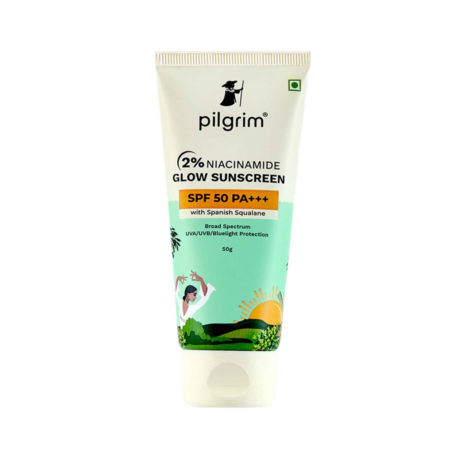 Pilgrim 2% Niacinamide Glow Spf 50+ Pa+++ Sunscreen Gel 50 Gm